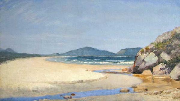 Almeida Junior Seascape Norge oil painting art